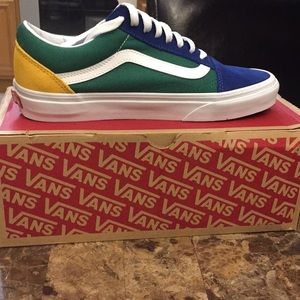 Vans old stool yacht club blue/green men’s size 7
